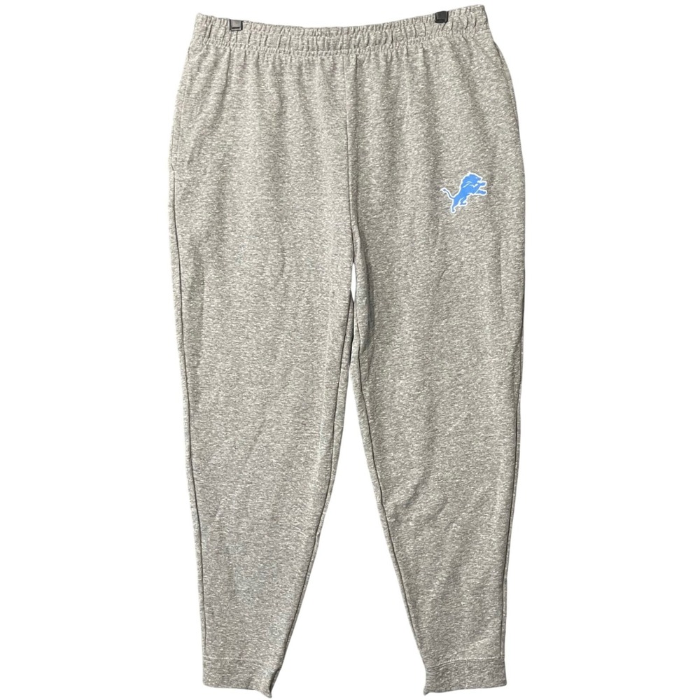 Detroit Lions Mens XL Gray Heather Sleepwear Pajama Pants NFL Team Apparel - Picture 2 of 7